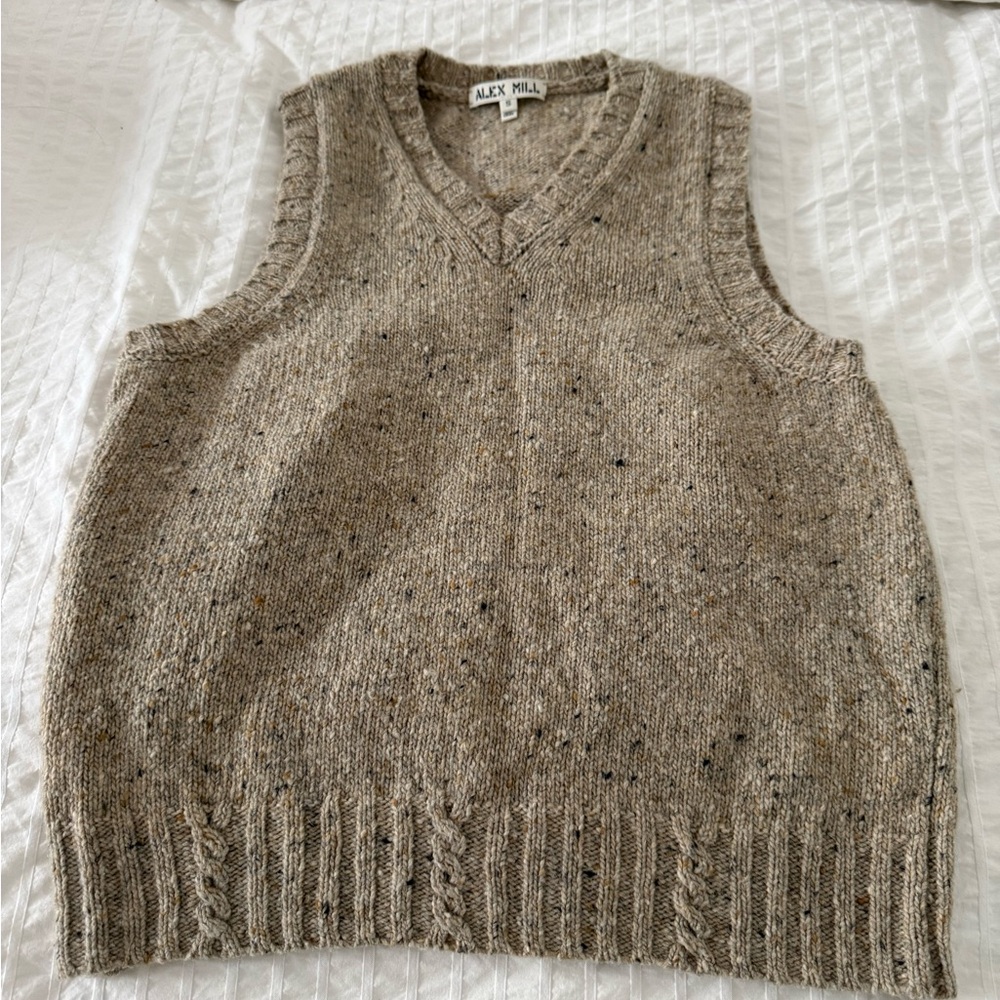 Alex Mill Women's Tan Sweater Vest